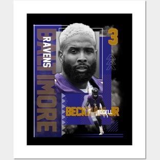 Baltimore Ravens Odell Beckham Jr 3 Posters and Art